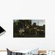 Bistahieversor Attacking Pair Pentaceratops Wall Decal
