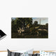 Bistahieversor Attacking Pair Pentaceratops Wall Decal