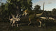 Bistahieversor Attacking Pair Pentaceratops Wall Decal