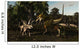 Bistahieversor Attacking Pair Pentaceratops Wall Decal