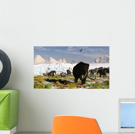 Woolly Mammoths and Woolly Wall Decal