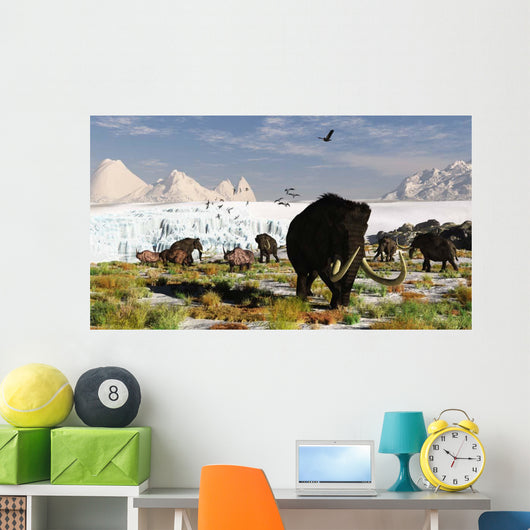 Woolly Mammoths and Woolly Wall Decal