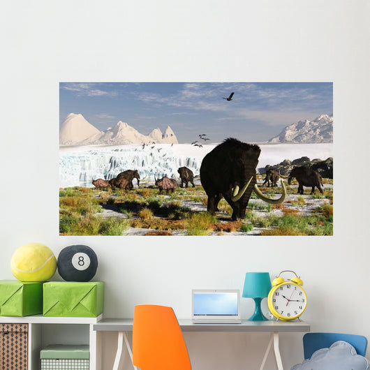 Woolly Mammoths and Woolly Wall Decal