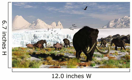 Woolly Mammoths and Woolly Wall Decal