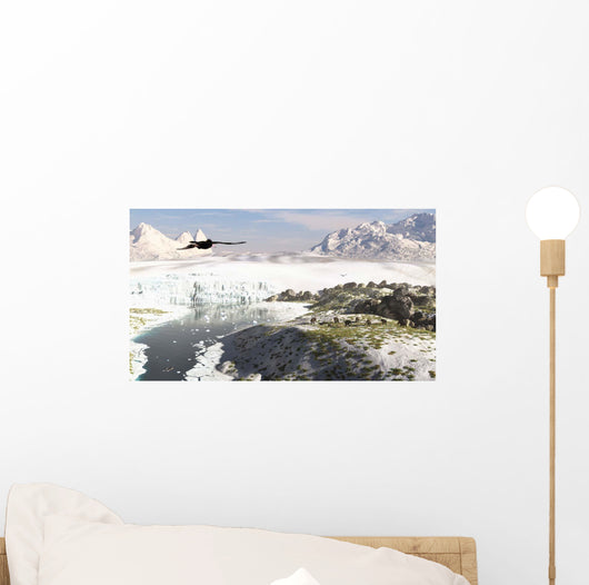 Receding Glacial Scene circa Wall Decal