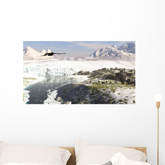 Receding Glacial Scene circa Wall Decal