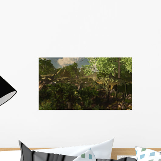 Yangchuanosaurus Spies Group Mamenchisaurus Wall Decal