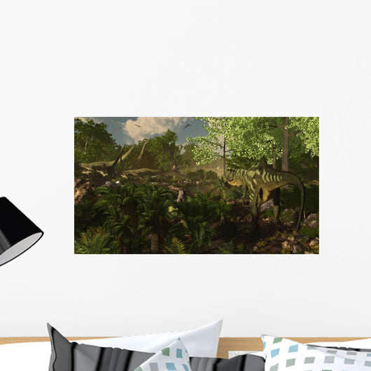 Yangchuanosaurus Spies Group Mamenchisaurus Wall Decal