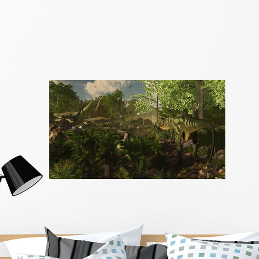 Yangchuanosaurus Spies Group Mamenchisaurus Wall Decal