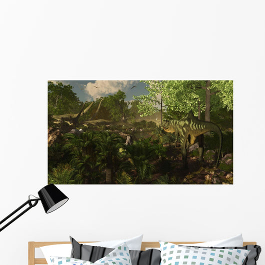 Yangchuanosaurus Spies Group Mamenchisaurus Wall Decal