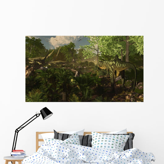 Yangchuanosaurus Spies Group Mamenchisaurus Wall Decal