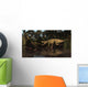 Batrachotomus Confronts Nothosaurus Triassic Wall Decal