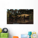 Batrachotomus Confronts Nothosaurus Triassic Wall Decal