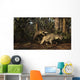 Postosuchus Attacking Dicynodont Triassic Wall Decal