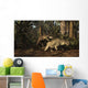Postosuchus Attacking Dicynodont Triassic Wall Decal