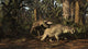 Postosuchus Attacking Dicynodont Triassic Wall Decal