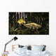Acrocanthosaurus Hunting Tenontosaurus Forest Wall Decal