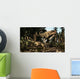 Large Carcharodontosaurus Attacks Kaprosuchus Wall Decal