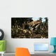 Large Carcharodontosaurus Attacks Kaprosuchus Wall Decal