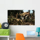 Large Carcharodontosaurus Attacks Kaprosuchus Wall Decal