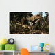 Large Carcharodontosaurus Attacks Kaprosuchus Wall Decal