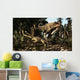 Large Carcharodontosaurus Attacks Kaprosuchus Wall Decal