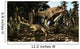 Large Carcharodontosaurus Attacks Kaprosuchus Wall Decal