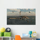 Tylosaurus Attacks Styxosaurus Cetaceous Wall Decal