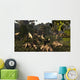 Various Dinosaurs Hell Creek Wall Decal
