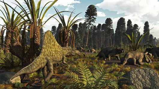 Triassic Scene with Sailback Wall Decal