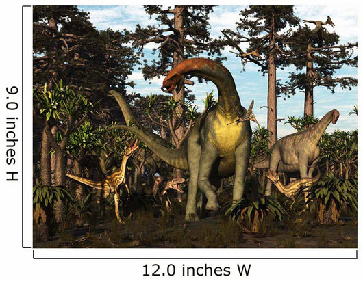 Jobaria Dinosaur Is Menaced Wall Decal