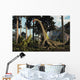 Large Chubutisaurus Is Attacked Wall Decal