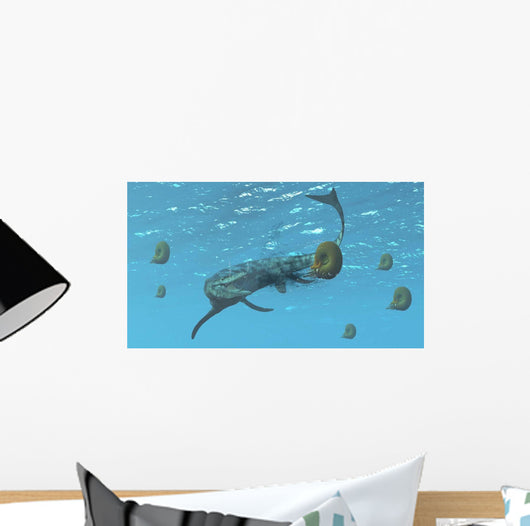 Tylosaurus Tries to Feed Wall Decal