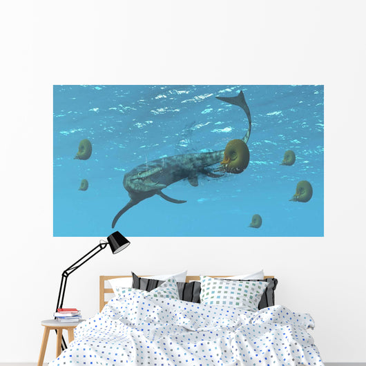 Tylosaurus Tries to Feed Wall Decal