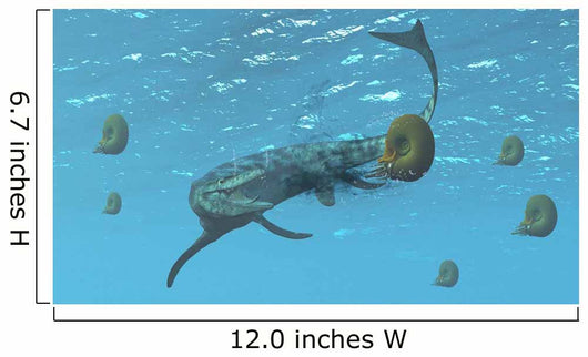 Tylosaurus Tries to Feed Wall Decal