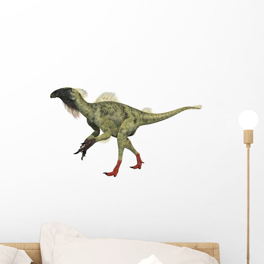 Beipiaosaurus Feathered Walking Dinosaur Wall Decal