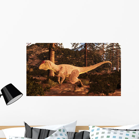 Cryolophosaurus Hunting Antarctica Wall Decal