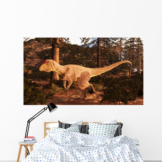 Cryolophosaurus Hunting Antarctica Wall Decal