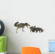 Daspletosaurus Attacking Group Chasmosaurus Wall Decal