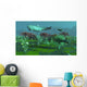 Large Dunkelosteus and Other Wall Decal