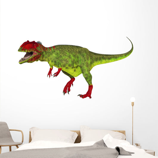 Giganotosaurus Dinosaur White Wall Decal