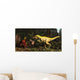 Lythronax Dinosaur Confronts Diabloceratops Wall Decal
