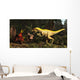 Lythronax Dinosaur Confronts Diabloceratops Wall Decal