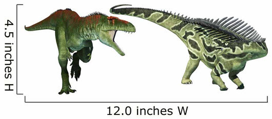 Tyrannotitan Dinosaur Attacking Agustinia Wall Decal