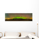 Aurora Borealis behind Grain Wall Decal