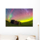 Fish-eye Lens Composite Aurora Wall Decal