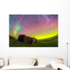 Fish-eye Lens Composite Aurora Wall Decal
