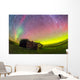 Fish-eye Lens Composite Aurora Wall Decal