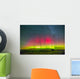 Aurora Borealis above Grasslands Wall Decal