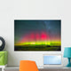 Aurora Borealis above Grasslands Wall Decal